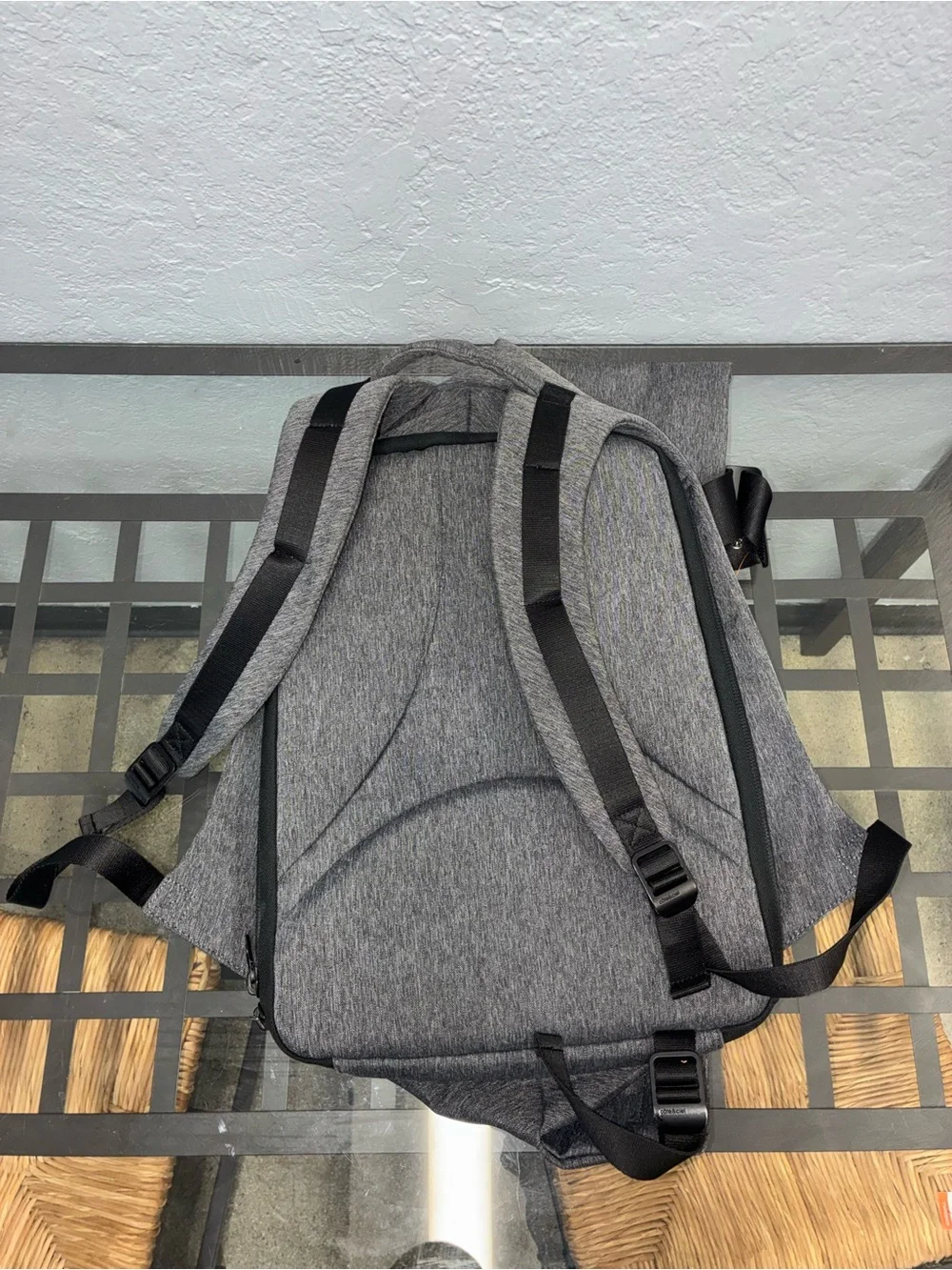 [Cote & Ciel] ISAR Rucksack M Eco Yarn GREY BLACK Backpack Laptop Bag